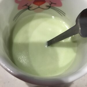 豆乳の抹茶ラテ